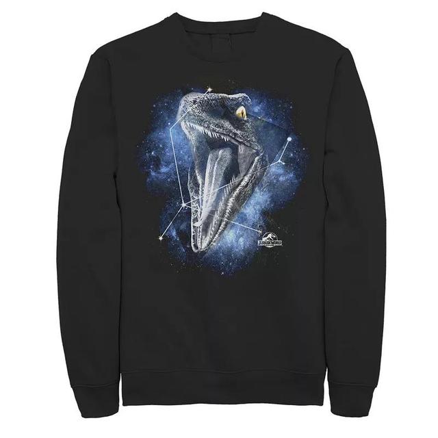 Mens Jurassic World Raptor Roaring Constellation Sweatshirt Black Product Image