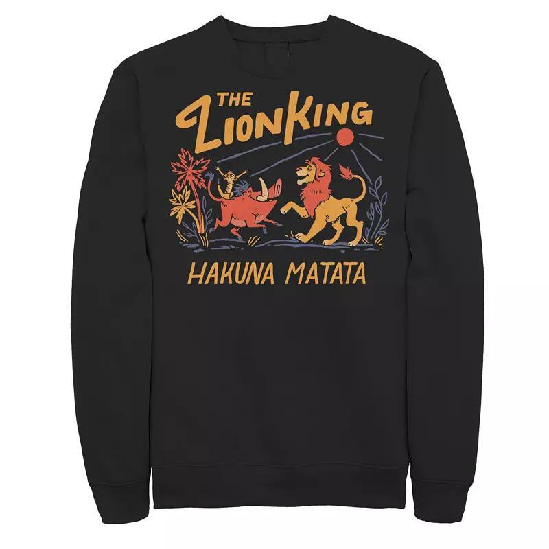 Disneys The Lion King Hakuna Matata Bold Text Mens Sweatshirt Product Image