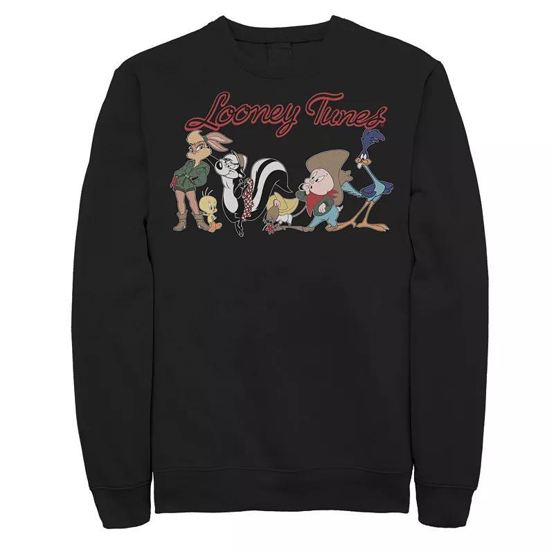 Mens Looney Tunes Retro Line Up Sweatshirt Product Image