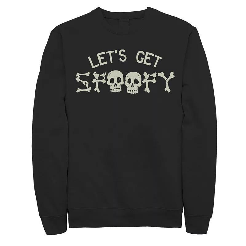 Mens Get Spoopy Skull Sweatshirt Product Image