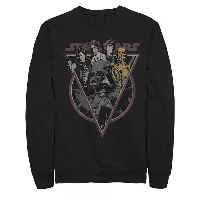 Mens Star Wars Retro Distressed Draw Sweatshirt Product Image