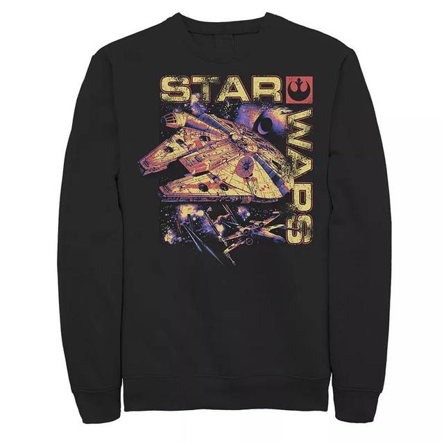 Mens Star Wars Falcon Color Ship Sweatshirt Product Image