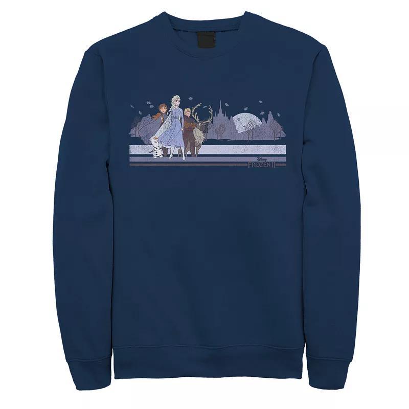 Disneys Frozen Group Mens Sweatshirt Blue Product Image