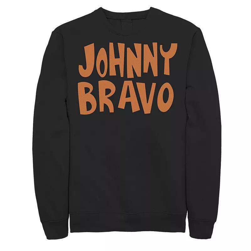 Mens Cartoon Network Johnny Bravo Logo Sweatshirt Blue Product Image