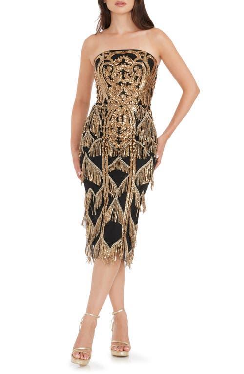 Dress the Population Morgan Sequin Strapless Sheath Dress Product Image