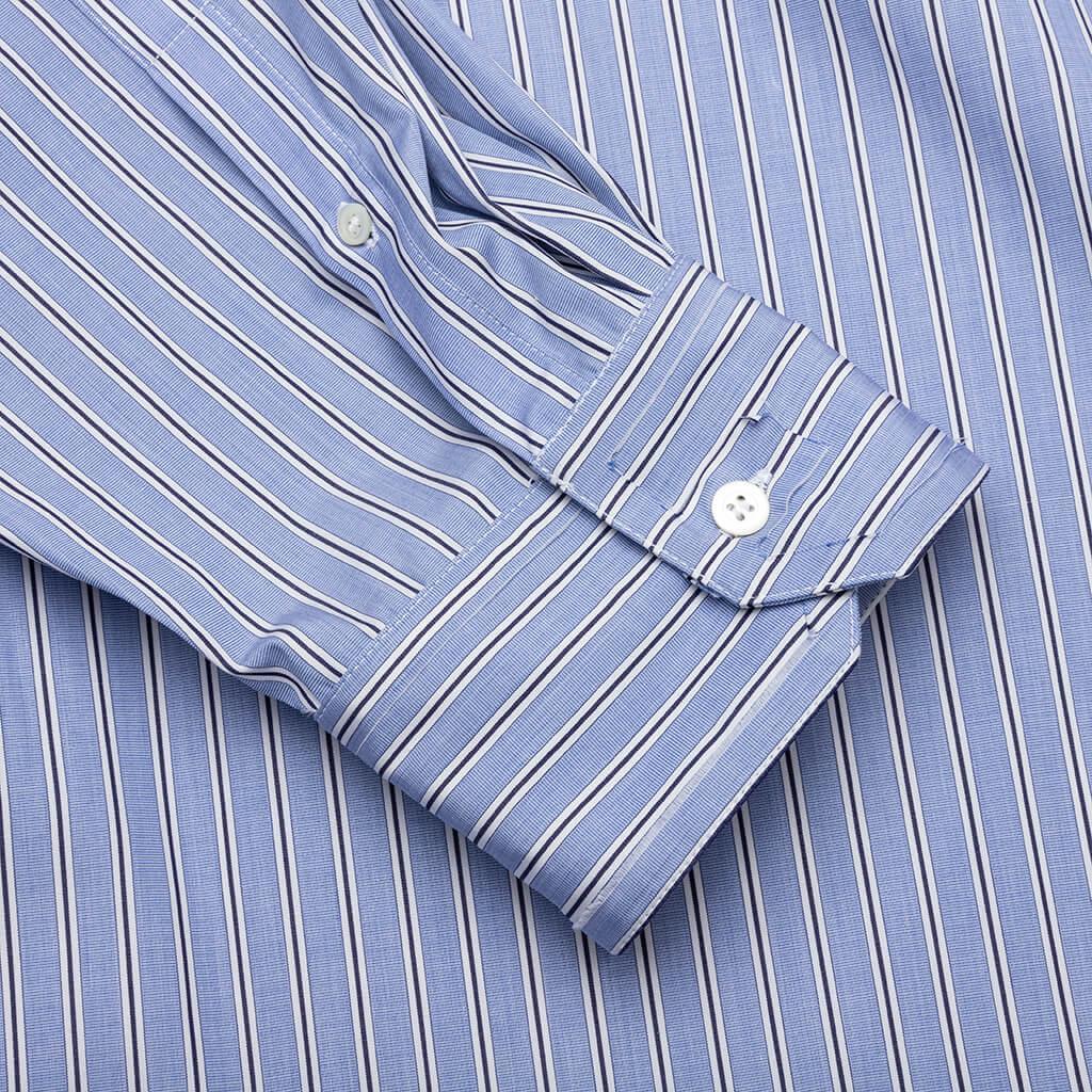 Striped L/S Shirt - Blue Male Product Image