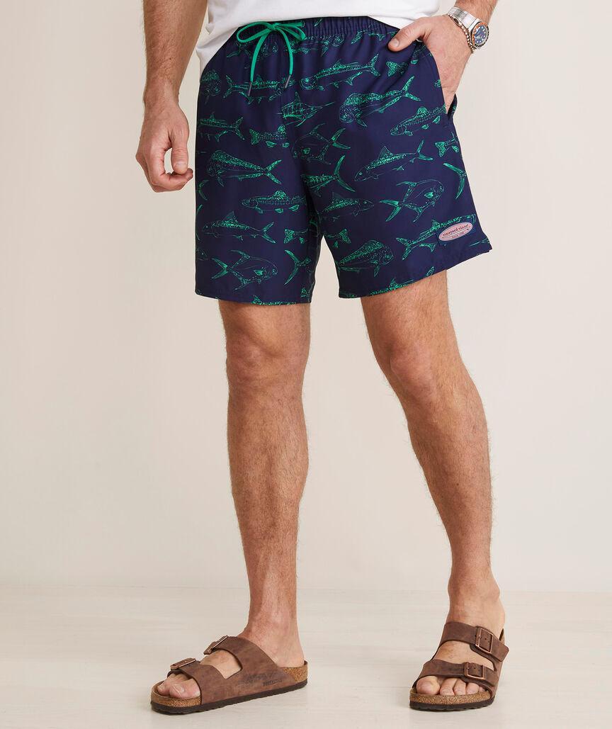 7 Inch Printed Chappy Swim Trunks Product Image