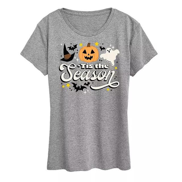 Instant Message Womens Womens Tee Shirts HEATHER Gray Tis The Season Graphic Tee - Women, Juniors, Plus & Petite Plus Product Image