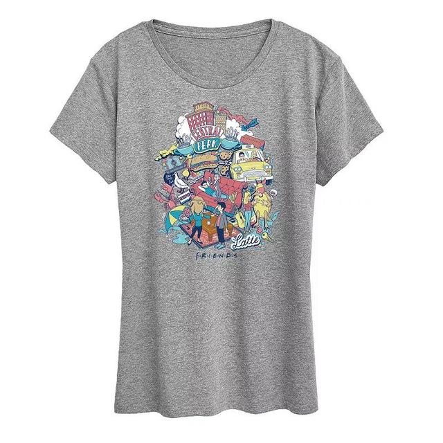 Womens Peanuts Woodstock Singing Graphic Tee Med Grey Product Image