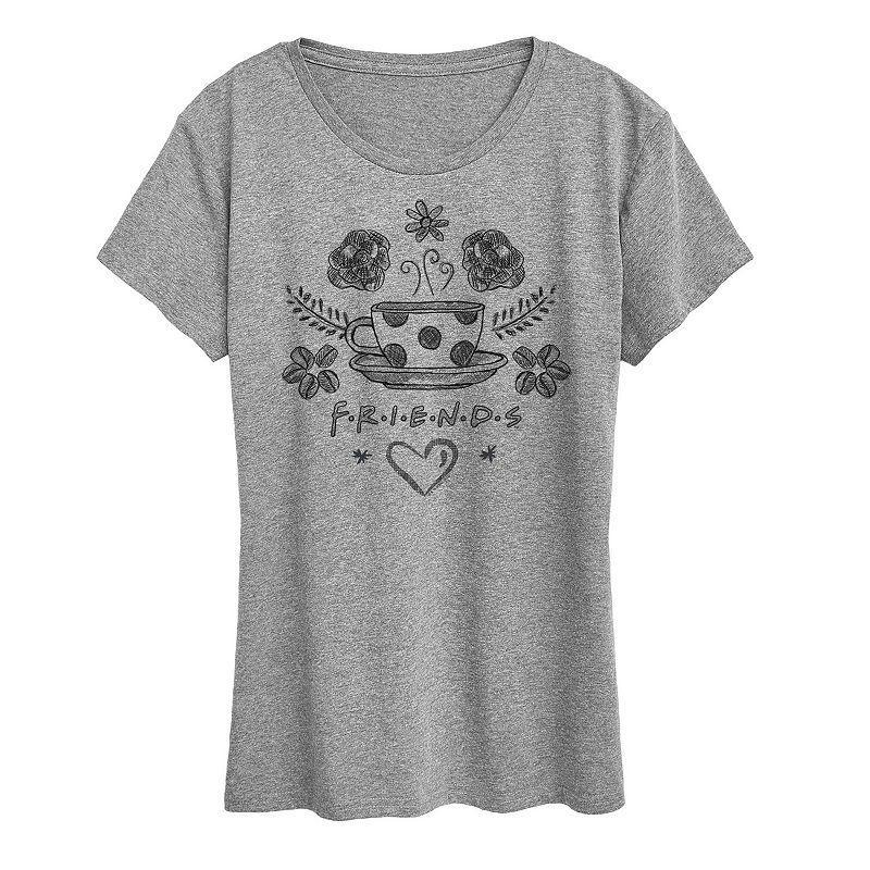 Womens Halloween Fan Club Graphic Tee Grey Green Product Image