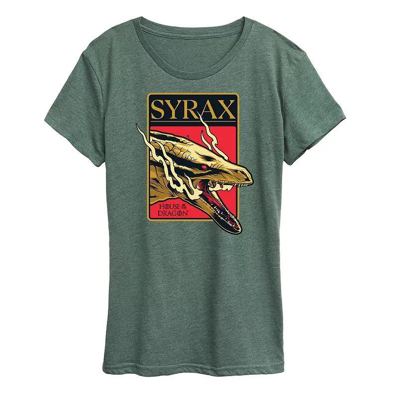 Womens House of the Dragon Syrax Badge Graphic Tee Product Image