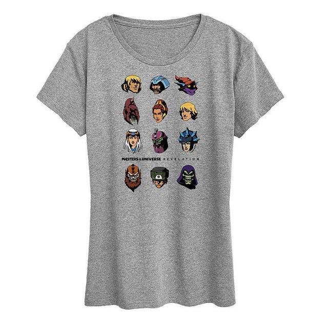 Womens Masters of the Universe Faces Graphic Tee Product Image