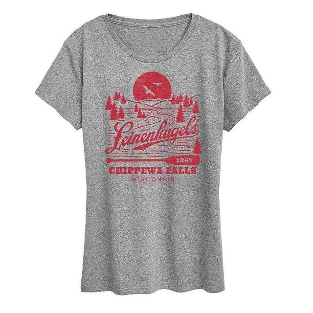 Womens Leinenkugels Outdoor Scene Graphic Tee Black Product Image