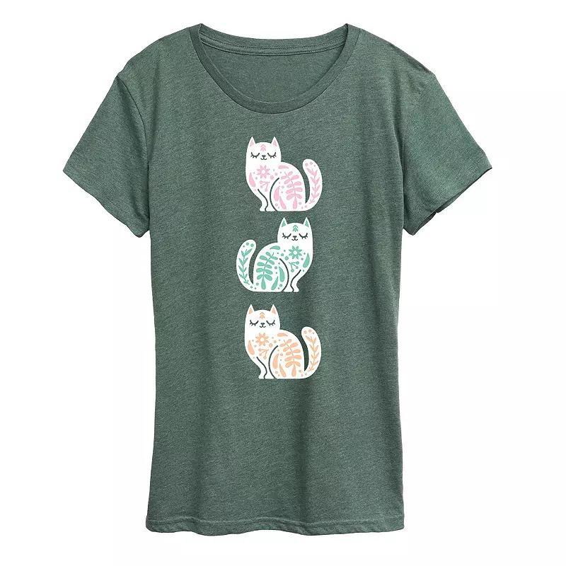 Womens Scandinavian Cats Flowy Tee Product Image