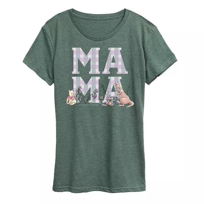 Disneys Minnie Mouse Womens Mama Grid Graphic Tee Product Image