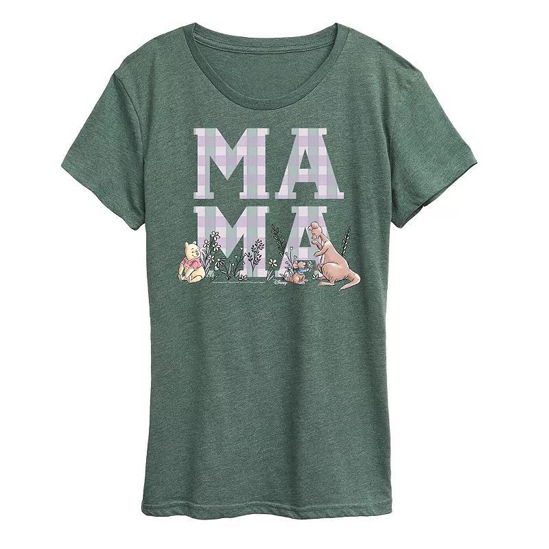 Womens Poppy Floral Cross Graphic Tee Grey Green Product Image