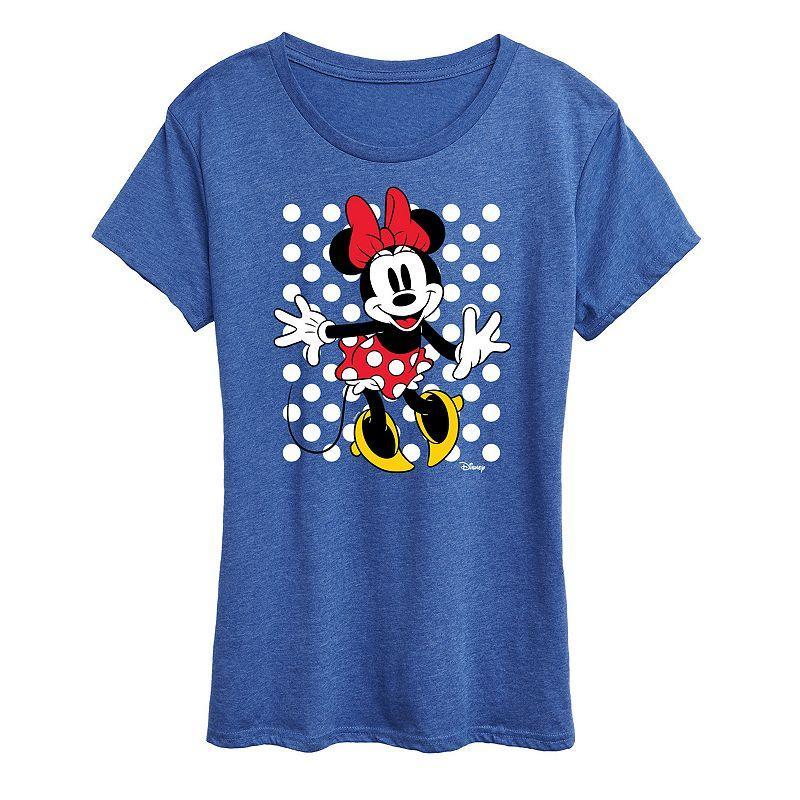 Disneys Mickey Mouse Womens Winter Wonderland Graphic Tee, Girls Grey Royal Blue Product Image