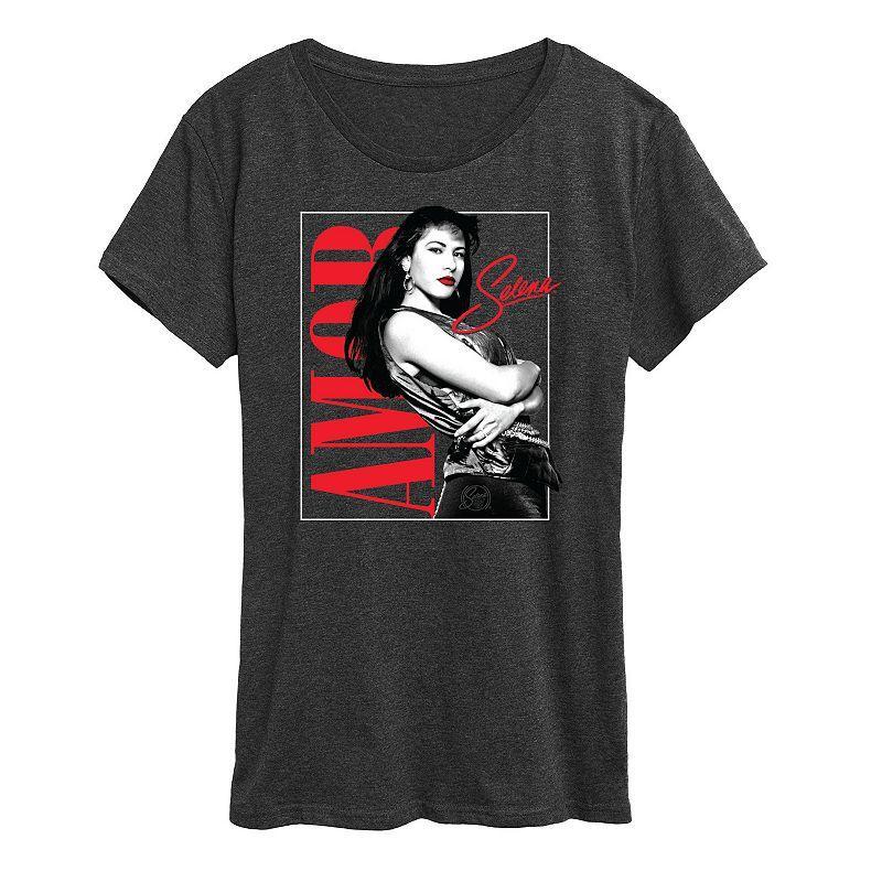 Womens Selena Quintanilla Amor Graphic Tee, Girls Product Image