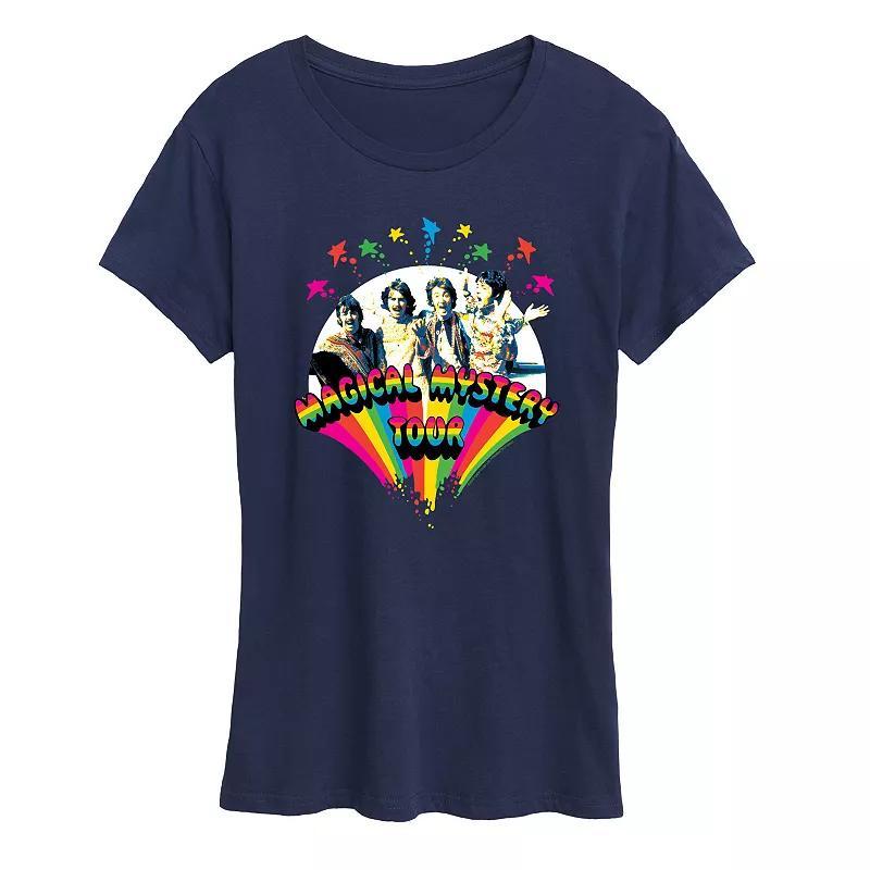 Womens The Beatles Magical Mystery Tour Graphic Tee Blue Product Image