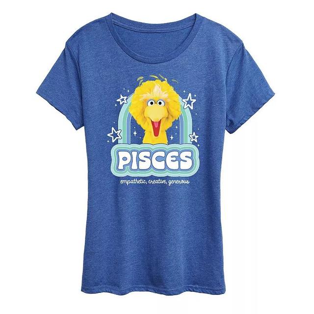 Womens Sesame Street Pisces Big Bird Graphic Tee Product Image