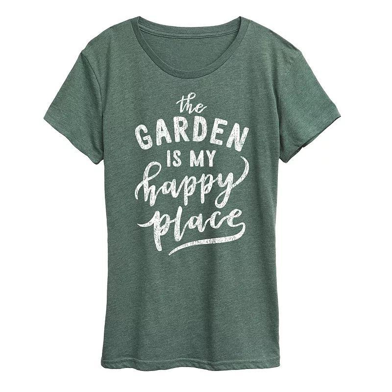 Womens The Garden Is My Happy Place Graphic Tee Product Image