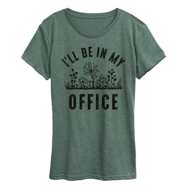 Plus Plant Mom Graphic Tee, Womens Grey Green Product Image