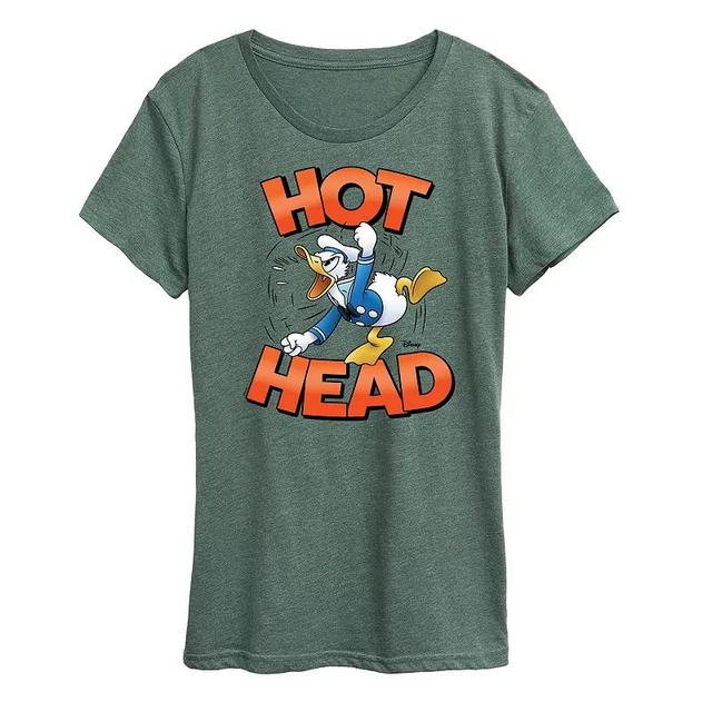 Disneys Donald Duck Womens Hot Head Graphic Tee Product Image