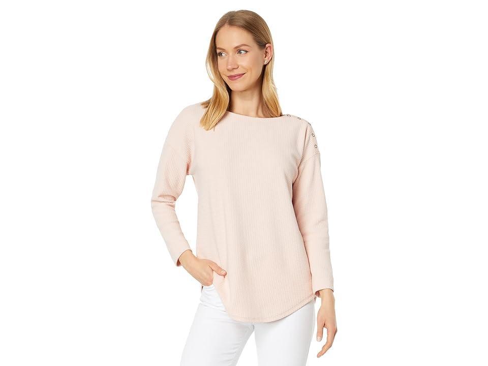 Lilla P 3/4 Sleeve Boatneck (Petal) Women's Clothing Product Image