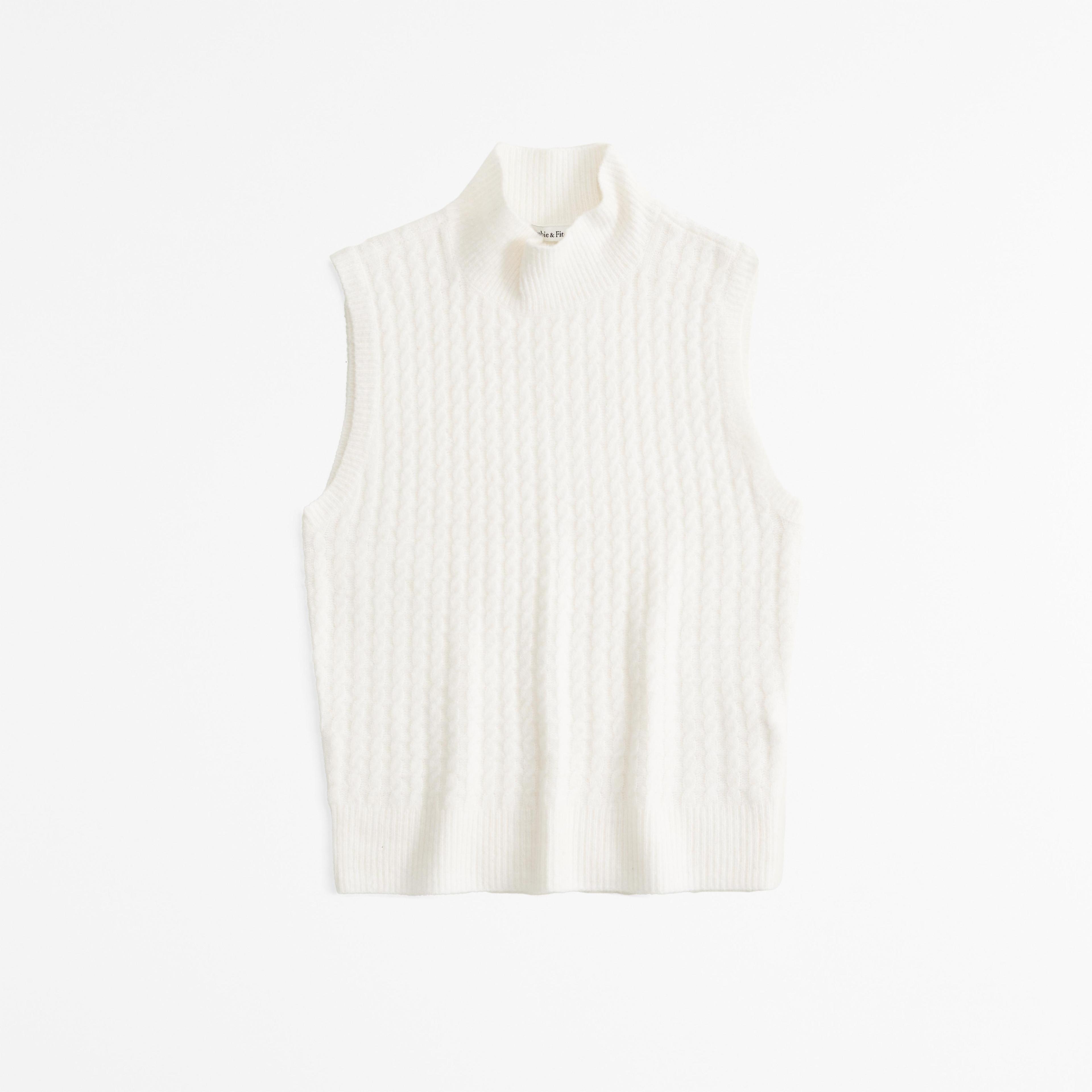 Sleeveless Cable Mockneck Top Product Image