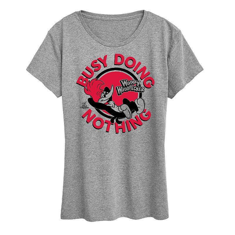 Womens Woody Woodpecker Doing Nothing Graphic Tee, Girls Product Image