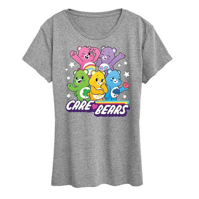 Womens Care Bears Main Group Graphic Tee Black Product Image