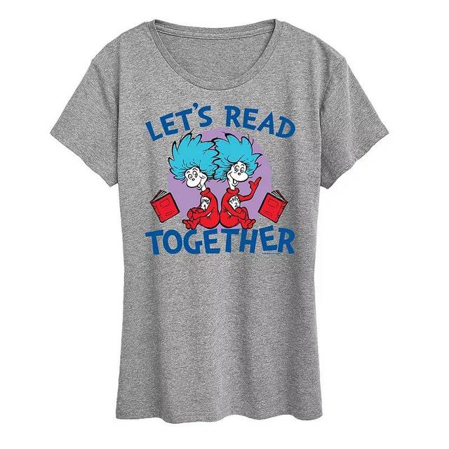 Womens Dr. Seuss Lets Read Together Graphic Tee Product Image