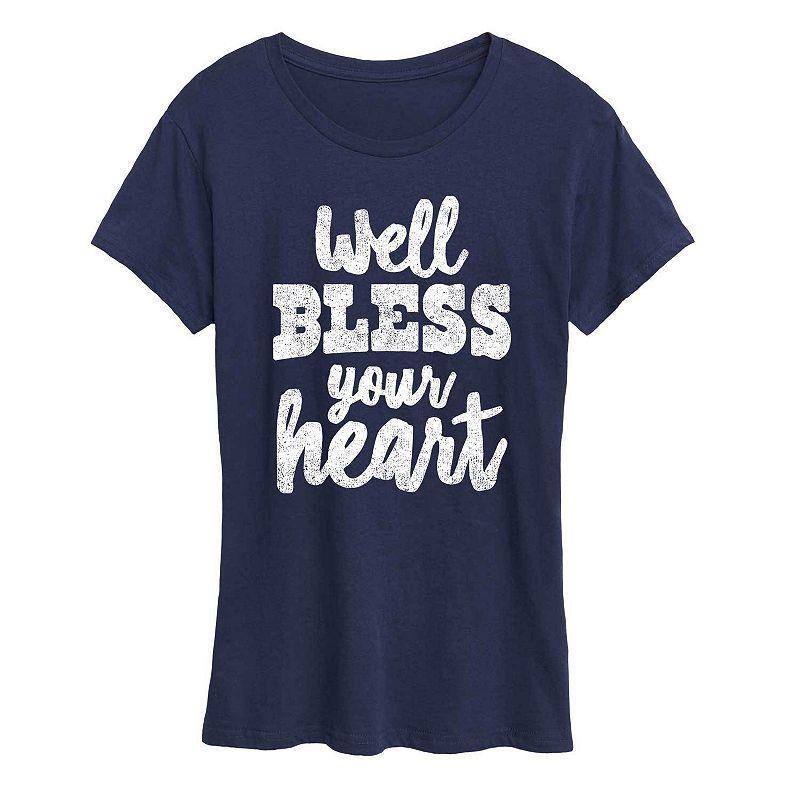 Womens Well Bless Your Heart Graphic Tee Red Product Image