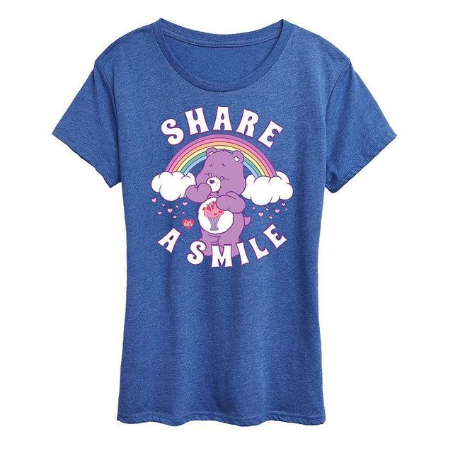 Womens Care Bears Share A Smile Graphic Tee, Girls Product Image