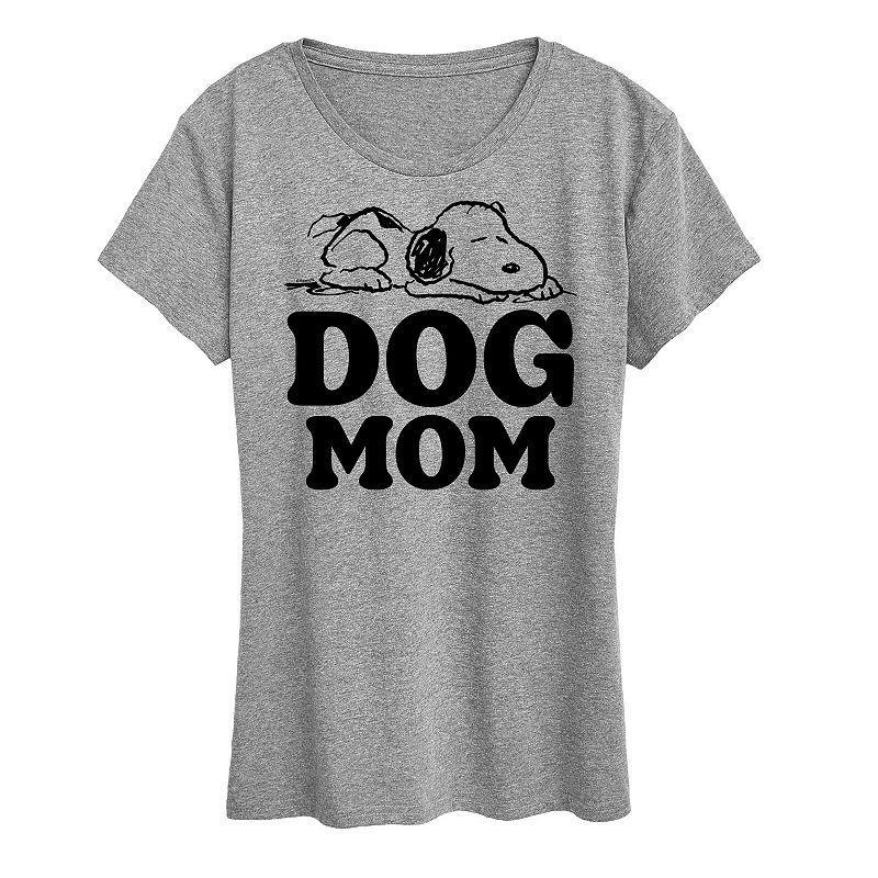 Womens Peanuts Snoopy Dog Mom Graphic Tee Product Image