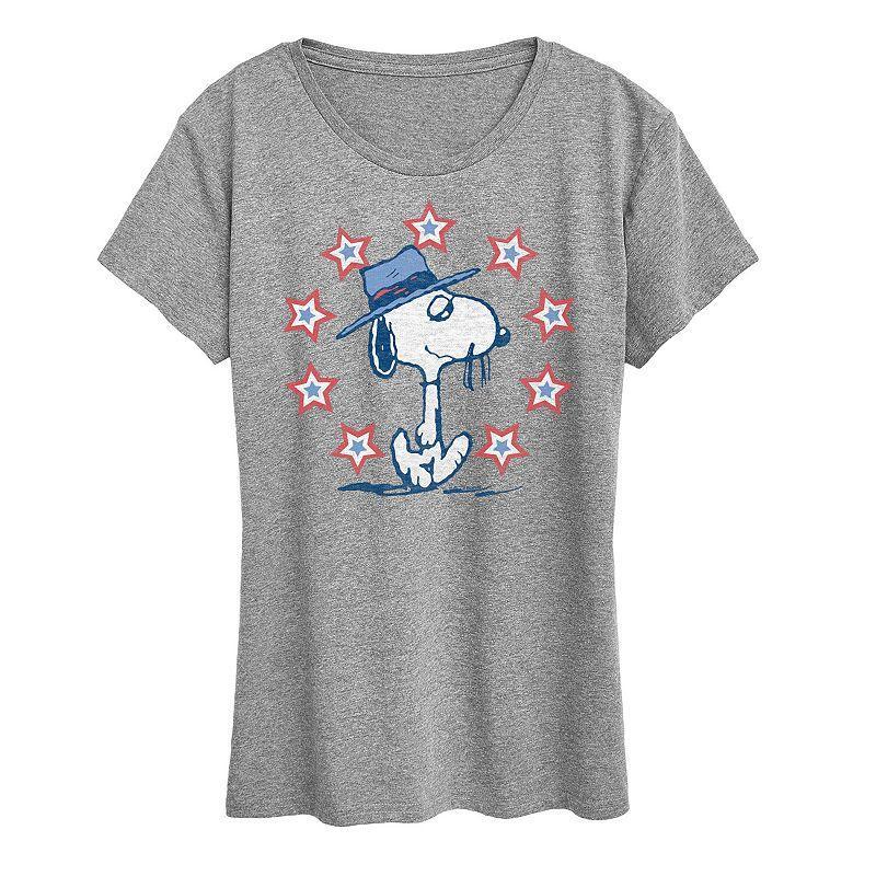 Womens Peanuts Spike Americana Graphic Tee Product Image