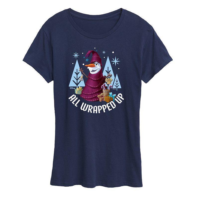 Disneys Frozen 2 Womens All Wrapped Up Graphic Tee, Girls Product Image