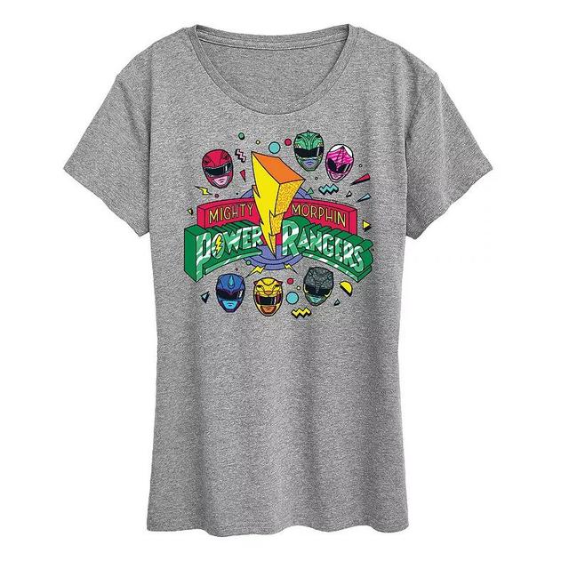 Womens Power Rangers 90s Logo Graphic Tee Product Image