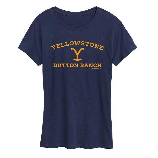 Womens Yellowstone Y Dutton Ranch Logo Graphic Tee, Girls Product Image