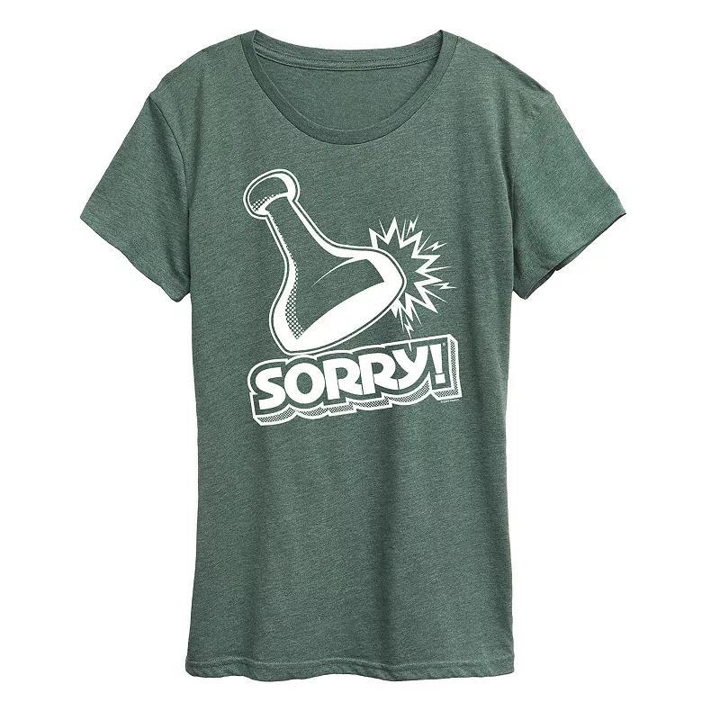 Womens Sorry Game Piece Graphic Tee by Hasbro Product Image