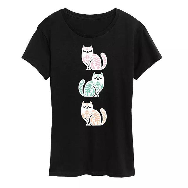 Womens Scandinavian Cats Flowy Tee Product Image