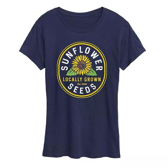 Womens Too Many Tabs Open Graphic Tee, Girls Blue Product Image