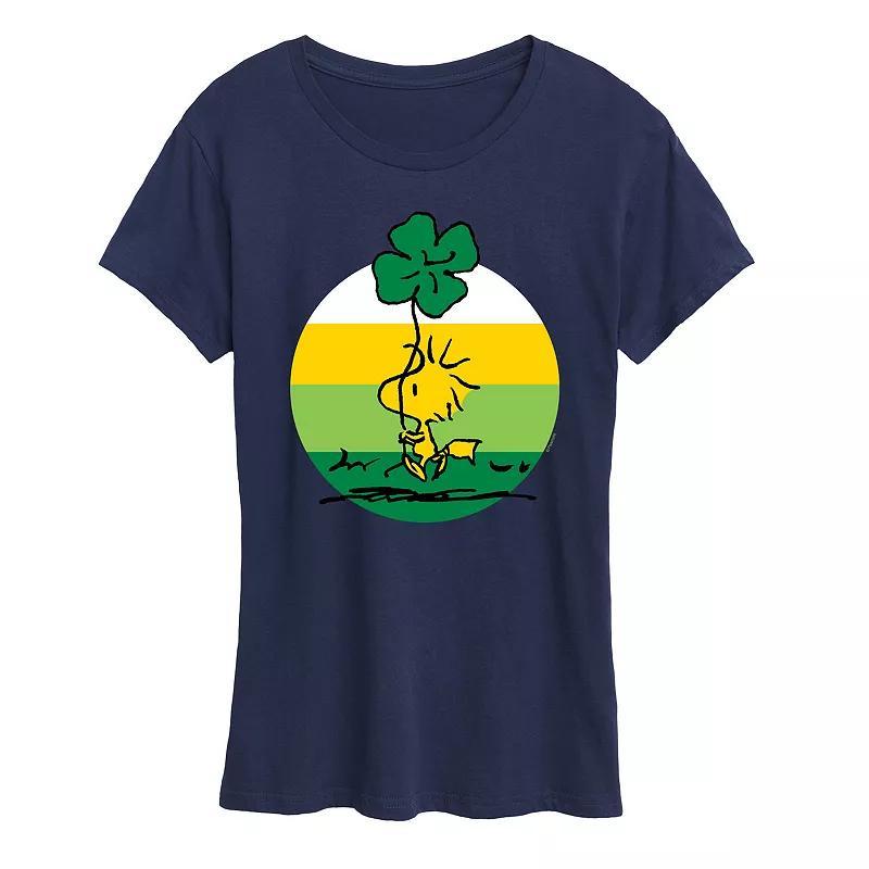 Womens Peanuts Woodstock Shamrock Graphic Tee Product Image