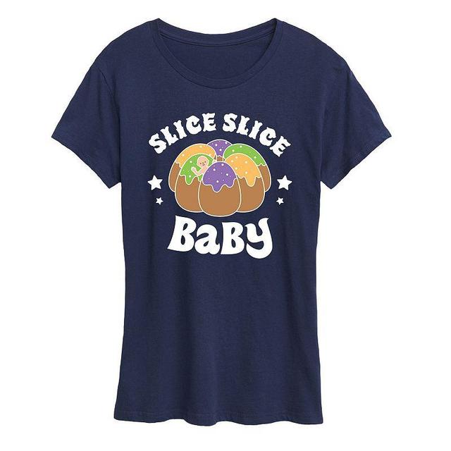 Womens Slice Slice Baby Graphic Tee Heather Grey Product Image