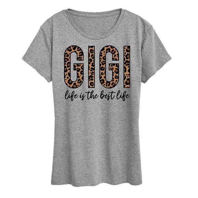 Womens Gigi Life Is The Best Life Graphic Tee Product Image