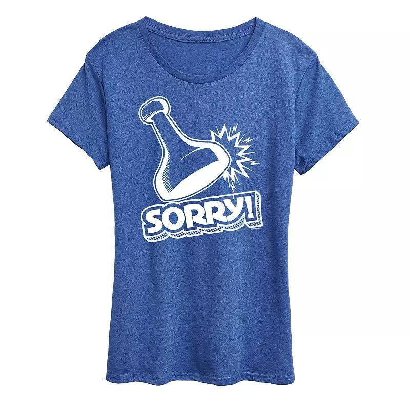 Womens Sorry Game Piece Graphic Tee by Hasbro Product Image