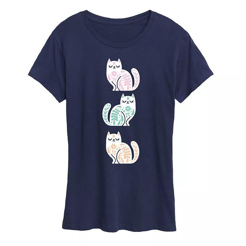 Womens Scandinavian Cats Flowy Tee Product Image