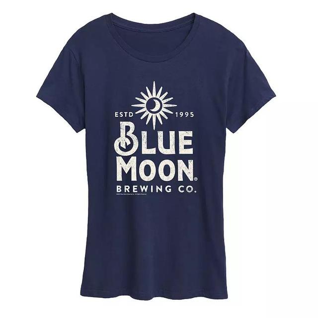 Womens Blue Moon Stacked Graphic Tee Product Image