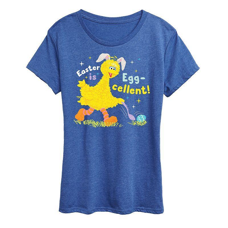 Womens Sesame Street Big Bird Egg-Cellent Graphic Tee Product Image