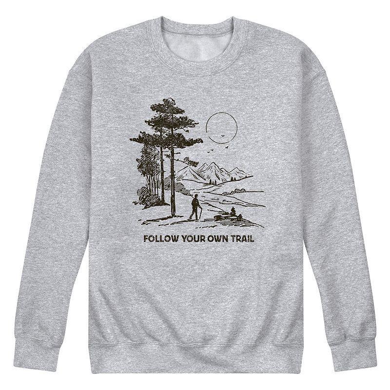 Mens Follow Your Own Trail Fleece Sweatshirt Product Image